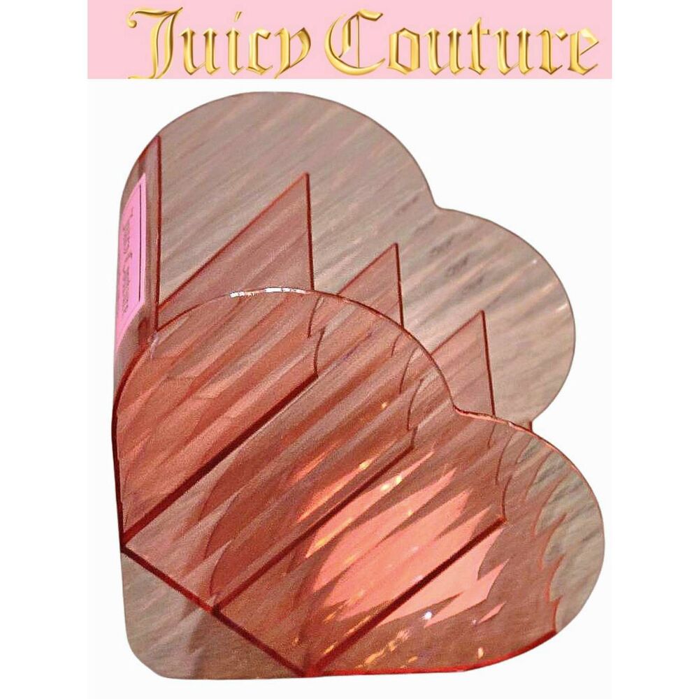 Juicy Couture Home 4-Section Heart-Shaped Makeup Brush Organizer